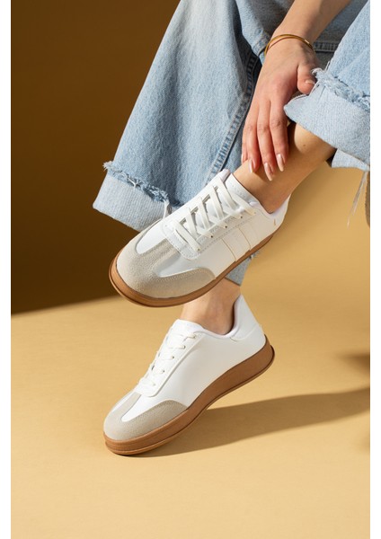 Rahat Taban Bağcıklı Kadın Sneaker 001-7001-25