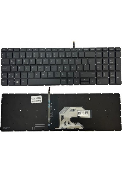 Nion Hp 6MQ74EA 6MQ71EA Uyumlu Notebook Klavye (Siyah Aydınlatmalı Tr)