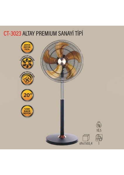 Altay Sanayi Tipi Ayaklı Vantilatör