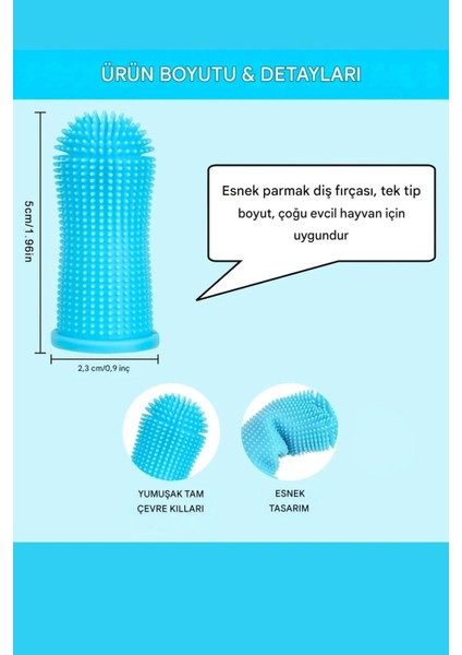 Evcil Hayvan Kedi Köpek Için Beyaz Parmak Diş Fırçası Yumuşak Fırça Ağız Kokusu Diş Eti Bakımı fırsatları