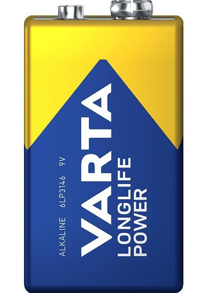 Longlife Power Alkaline Kare Pil 9 V