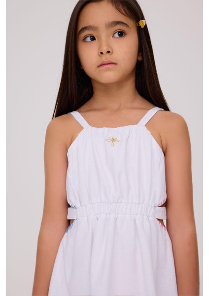 Bg Store Kız Çocuk Beyaz Elbise modelleri