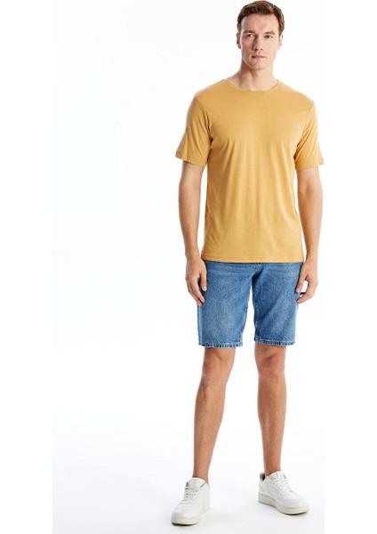 Bisiklet Yaka Kısa Kollu Penye Erkek Tişört fiyatları