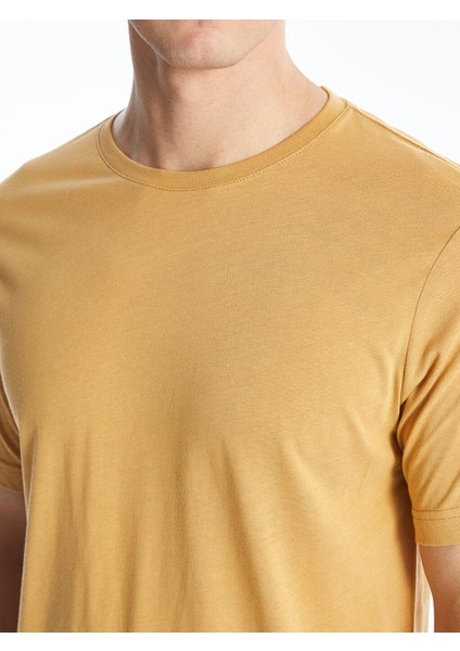 Bisiklet Yaka Kısa Kollu Penye Erkek Tişört modelleri