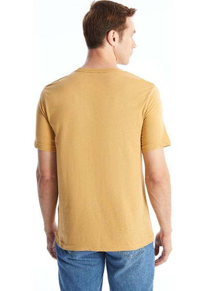 Bisiklet Yaka Kısa Kollu Penye Erkek Tişört fırsatları