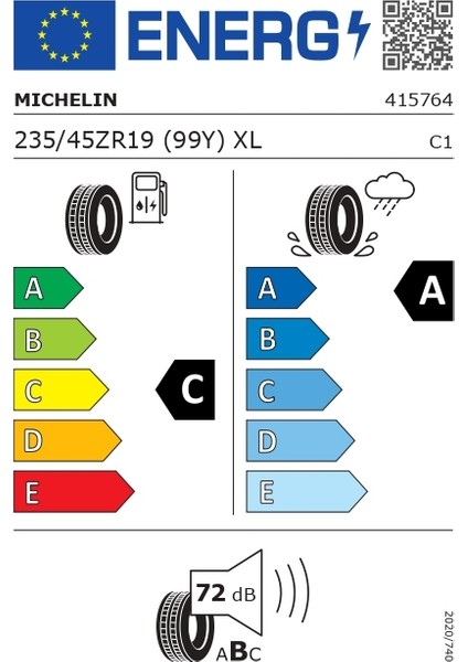 235/45 R19 99Y Xl Pilot Sport 5 Oto Yaz Lastiği ( Üretim Yılı: 2025 )