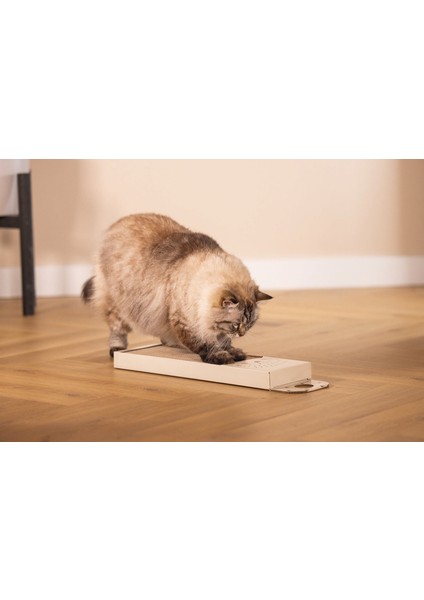 Kedi Karton Tırmalama, Bej, 45CM Nrmsa