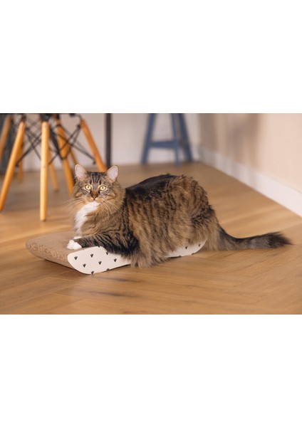 Kedi Karton Tırmalama, Bej, 50CM Nrmsa