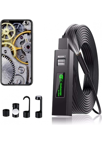 Wifi Endoscope Hd 1200P Wireless Kablosuz Endescope Kamera 10 mt