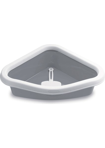 Sprınt Corner Beyaz/gri Kedi Tuvaleti 56X40X14CM Nrmsa