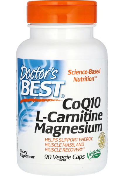 COQ10 L-Carnitine Magnesium, 90 Veggie Caps