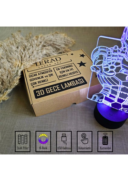 Kişiye Özel Gece Lambası. 16 Renk+ Dokunmatik ve Uzaktan Kumandalı Işık. Futbol Sevenler Için Mükemmel Bir Hediye. indirimleri