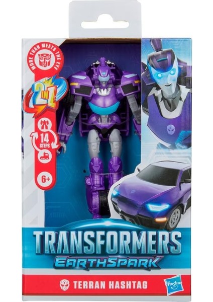 Transformers Earthspark Terran Hashtag Deluxe Figür – 2’si 1 Arada Robot ve Kamyonet Oyuncak