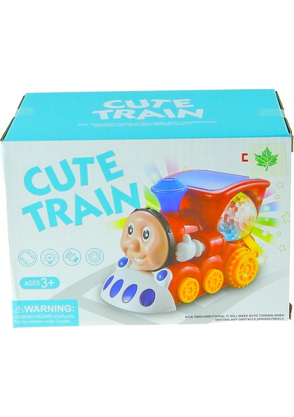 Oyuncak Tren Işıklı Sesli Sevimli Lokomotif 15 cm