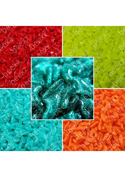 100PCS Kediler Için Yumuşak Tırnak Kapakları + 5x Yapıştırıcı Tutkal + 5x Aplikatör/ * Xs, S, M, L, Kapak, Kedi, Pençe, Pençe, Zot */renk: Mix G/beden: Xs (Yurt Dışından)
