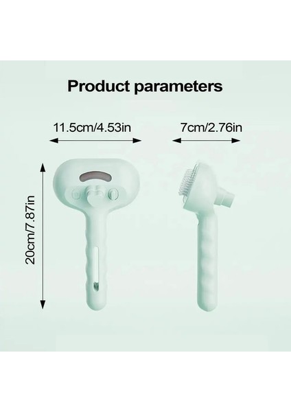 Yükseltilmiş Pet Sprey Tımarlama Buharlı Yüzen Epilasyon Temizleme Buharlı Fırça Stil Malzemeleri Köpekler Için Kediler Aksesuarlar: Beyaz (Yurt Dışından)