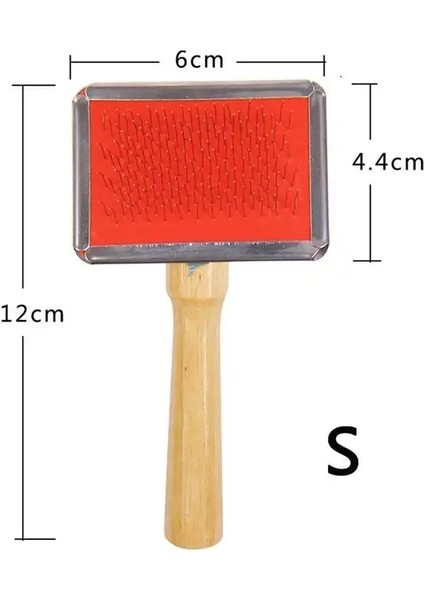 Çelik Iğne Ahşap Tutma Köpek Kedi Evcil Hayvanlar Yokie Gilling Fırça Köpek Tırmık Pet Fırçası Tomur Masaj Tımar Araçları Accescoriescolor: S (Yurt Dışından)
