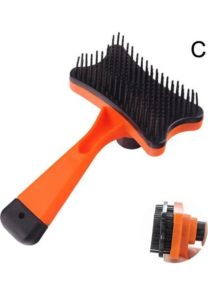 Evcil Saç Temizleme Tarak Kedi Kendiliğinden Temizlenen Fırça Saç Evcil Bakım Kazıyıcı Aksesuarlar Araçları Giderici Tarak Köpek Temizleme Yavru Renk:a/boyut:m (Yurt Dışından)