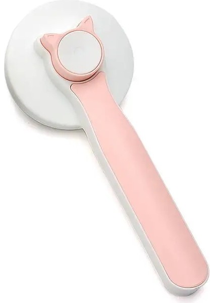 Yeni Evcil Hayvan Tarakı Paslanmaz Çelik Temizleme Masaj Köpek Tüy Alma Fırçası Kendiliğinden Temizleme Fonksiyonu Bakım Fırçası Renk:pembe (Yurt Dışından)