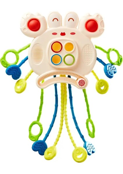 Montessori Duyusal Geliştirme Bebek Oyuncakları Çekme String Finger Kavrama Eğitimi Erken Öğrenme Eğitim Oyuncakları 6-24 Ay Babycolor: Pxlll-02 (Yurt Dışından)