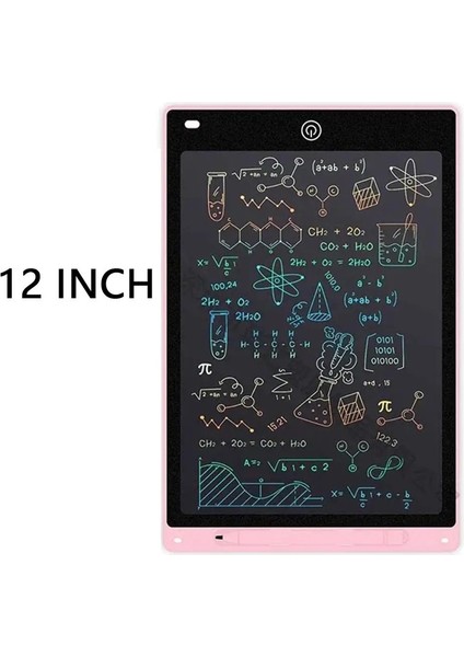 Yeni 8.5 " /12" Çizim Tahtası LCD Çocuklar Için Tablet Yazma Montessori Eğitim Oyuncakları Öğrenci Sihirli Blackboard Doğum Günü Noel Hediye Renk: Pembe 12 Inç (Yurt Dışından)