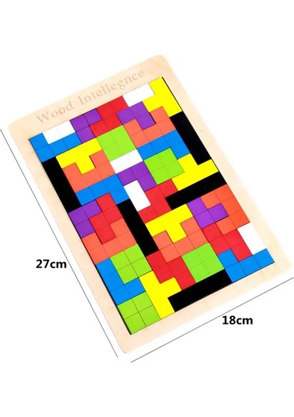 3D Ahşap Rusya Puzzle Bebek Erken Eğitim Renk Şekiş Oyun Çocuklar Çocuklar Için Mantık Kare Oyuncak Bulmaca Noel Hediyesi: Ahşap Intellejence (Yurt Dışından)