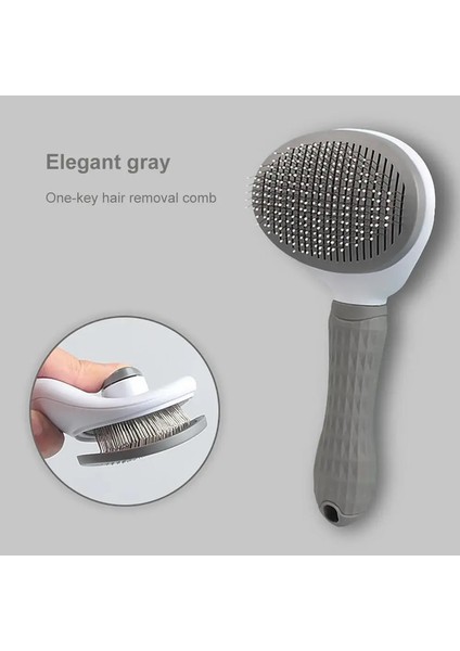Köpek Tüy Temizleme Fırçası Kedi Tüy Bakım ve Bakım Taraklı Uzun Tüylü Köpek Evcil Hayvanları Temizler Saç Temizleme Banyosu Fırçası Evcil Hayvan Malzemeleri Renk:gri (Yurt Dışından)