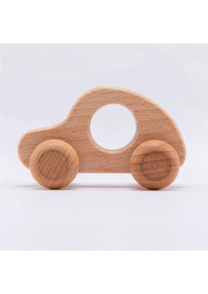 Ahşap Bebek Araba Oyuncakları Kayın Ahşap Dinozor Karikatür Araba Teether Eğitim Montessori Oyuncakları Çocuklar Için Diş Çıkarma Bebek Oyuncakları Renk: Araba (Yurt Dışından)