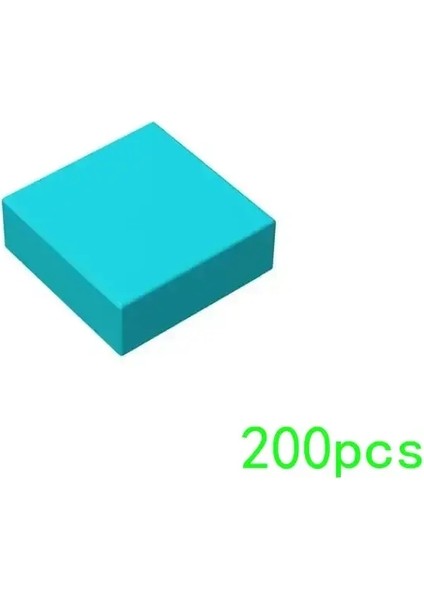 200PCS Parçacıkları Montajlar 3070 30039 1x1 Fayans Değişimi Yakalama Yapı Taşları Tuğlalar Parçalar Diy Montajı Eğitim Oyuncakları Hediye Renk: M0660-14 (Yurt Dışından)
