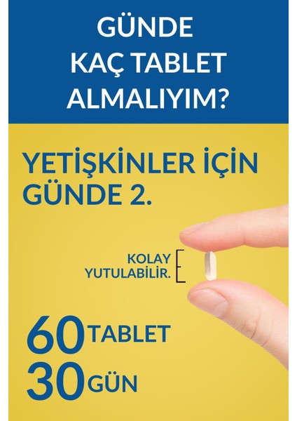 Magnezyum+ B-Kompleks(+Miyo Inositol&Kolin +Çinko Pikolinat) 60 Tablet
