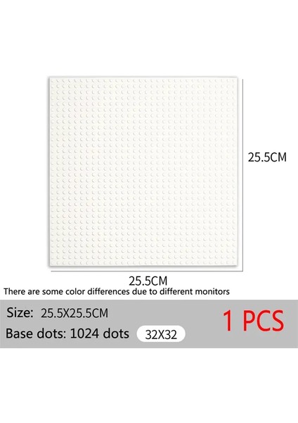Taban Plakası 32X32 16X32 Dots Klasik Tuğla Plaka Yapı Taşları Dıy Yapıcı Parçalar Temel Platlar Uyumlanabilir Markalar Şehir Arkadaşları Renk: Beyaz (Yurt Dışından)