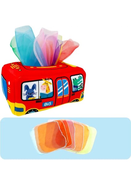 Montessori Toys Sihirli Doku Kutusu Bebek Eğitim Öğrenme Etkinliği Duyusal Oyuncak Çocuklar Için Parmak Egzersiz Meşgul Meşgul Bebek Gamecolor: 1pc Kutu 8pc Eşarp-3 (Yurt Dışından)