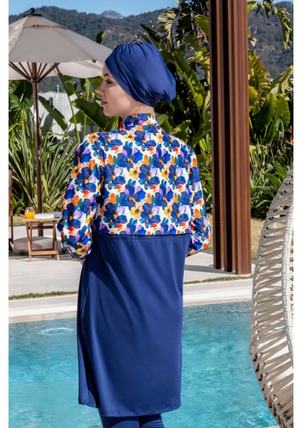 Tam Kapalı Crop Model Çiçek Desenli Tesettür MAYO-2523 fiyatları