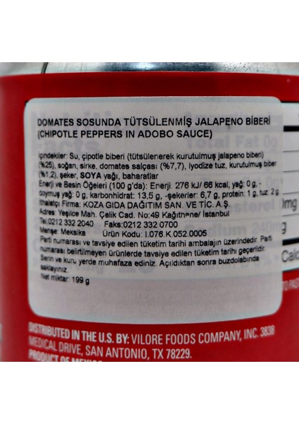 Chipotle Dom. Soslu Tütsülenmiş Jalapeno 199Gr. modelleri