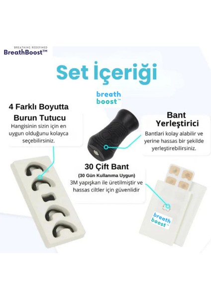 Beyaz 30 Çift -Manyetik En Iyi Burun Bandı