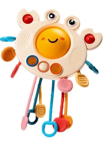 Montessori Pull String Duyusal Oyuncaklar Bebek 6 12 Aylık Silikon Etkinlik Oyuncakları Geliştirme Bebek Için Eğitim Oyuncakları 1 Ila 3 Yıllık Tolor: Kayıplı Bant (Yurt Dışından)