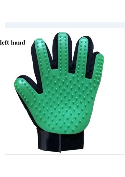 Evcil ı Eldiven Fırçası Kediler ve Köpekler Için - 2'si 1 Arada Tüy Temizleme Eldiveni Masaj ve Tüy Temizleme Fonksiyonları ile Evcil Köpek Ürünleri BOYUT:23X17CM/RENK:SOL-YEŞIL (Yurt Dışından)