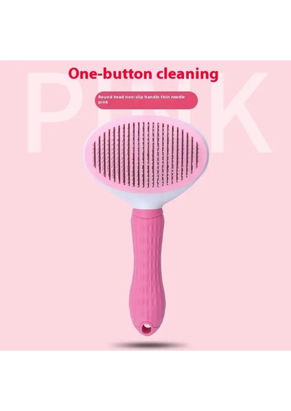 Evcil Köpek Fırçası Kedi Tarakı Kendiliğinden Temizlenen Evcil Saçı Fırça Köpekler Kediler Tüy Bakımı Araçları Evcil Mat Açıcı Tarak Köpek Aksesuarları Renk:pembe (Yurt Dışından)