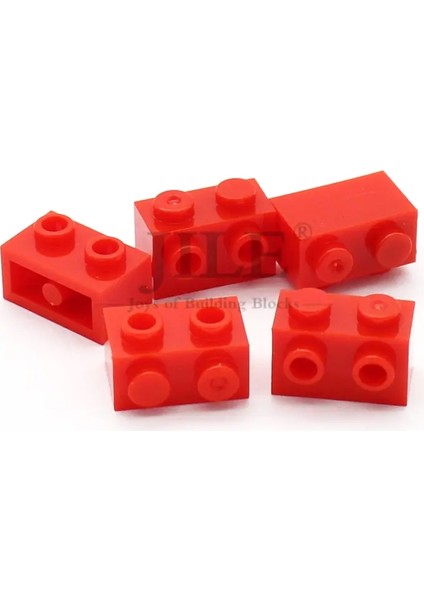 40PCS Moc Yapı Taşları 11211 Tuğla, 1x2'yi Yan Uyumlu Bir Şekilde Montajlarla Değiştirerek Değiştirilmiş Parçacıklar Inşaatı Yaratıcı Oyuncaklar Renk: Kırmızı 40PCS (Yurt Dışından)