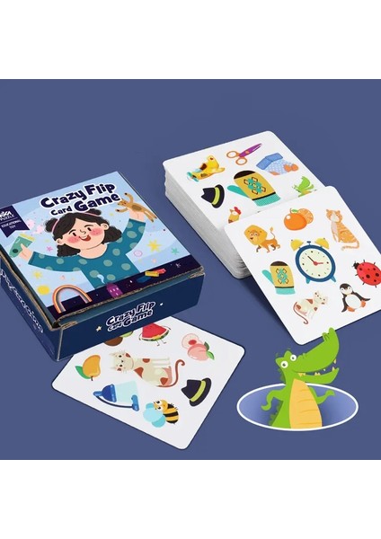 Çocuk Bellek Eşleşen Çılgın Kartlar Oyuncak Ebeveyn-Çocuk Etkileşimli Biliş Oyunları Erken Eğitim Montessori Mantıksal Düşünce Oyuncak: Bell (Yurt Dışından)