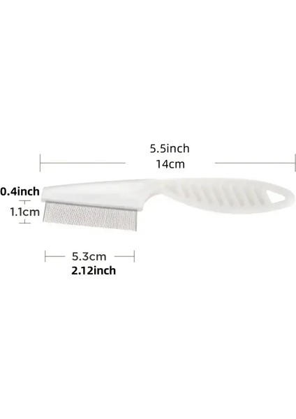 Pirek Tarak Köpek Kedi Tüy Temizleme Fırçası Paslanmaz Çelik Yoğun Diş Sıra Tarak Taşınabilir Evcil Hayvan Evrensel Bakım Temizleme Malzemeleri Renk:tarak (Yurt Dışından)