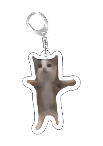 Anahtarlık Cep Telefonu Charm Araba Kolye Sevimli Kedi Kusmuk Meme Kırmızı Maskeli Köpek Meme Siyah Kedi Çığlık Meme Savaşta Kedi Memerenk: Stil 8 / Boyut: 55MM (Yurt Dışından)