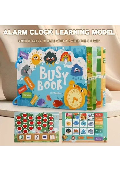 Erken Eğitim Bulma Aydınlanma Meşgul Kitap, Erken Gelişim, Konsantrasyon, El-Göz Koordinasyon Eğitim Oyuncakları Çocuklar Için Rengi: Saat (Yurt Dışından)