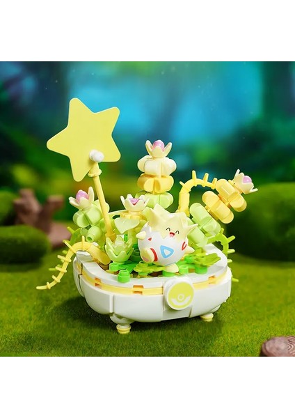 Keeppley Yapı Taşları Pokemon Oyuncakları Pikachu Sylveon Togepi Sprigatito Fuecoco Yapı Başları Çocukların Doğum Günü Hediyesi Renk: Togepi (Yurt Dışından)