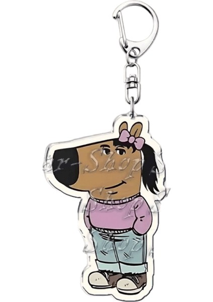 Komik Sadece Bir Chill Guy Kız Meme Anahtarlıklar Aksesuarlar Için Çanta Anahtarlık Yüzük Takı Serin Köpek Tatil Arkadaşlar Anahtarlık Hediyeler (Yurt Dışından)