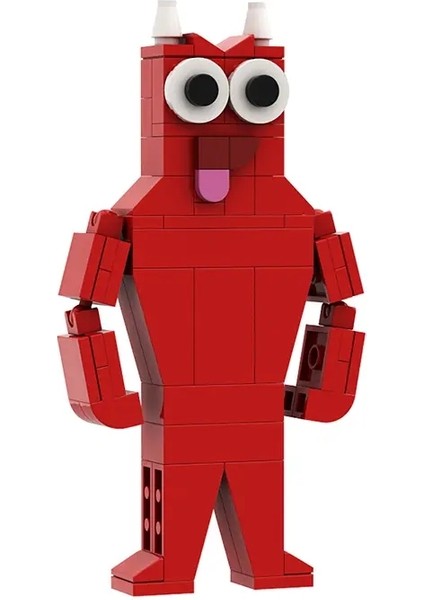 Banban Tuğlalarından Gobricks Garten Green Başlı Canavar Flamingo Moc Model Yapı Taşları Çocukların Eğitimi Hediye Scolor: Sharky Clee (Yurt Dışından)