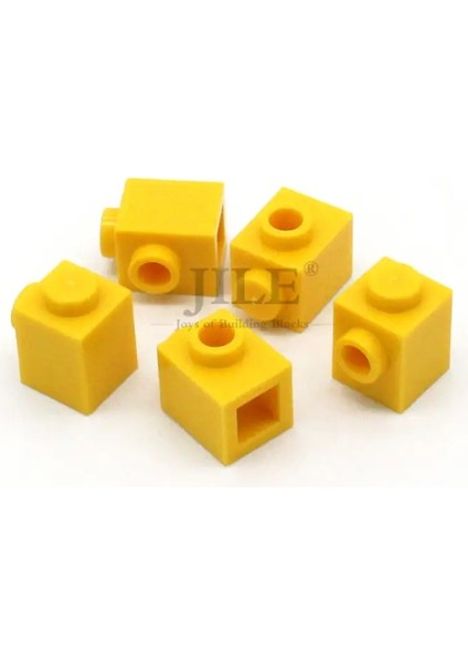 110PCS Moc Tuğlası 1x1 Değiştirilmiş 1x1 Yan Tarafta 87087 Dıy Temel Bilgi Bina Klasik Uyumlu Montaj Parçacıkları Oyuncaklar Renk: Sarı 110PCS (Yurt Dışından)