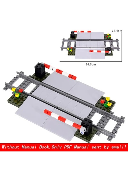 Moc Creative Expert City Tren Trafik Işıkları Korkuluk Geçişi Demiryolu Ekspres Tuğlaları Yapı Taşları Çocuklar Için Diy Oyuncaklar Hediyeler Renk: Stil 02 (Yurt Dışından)