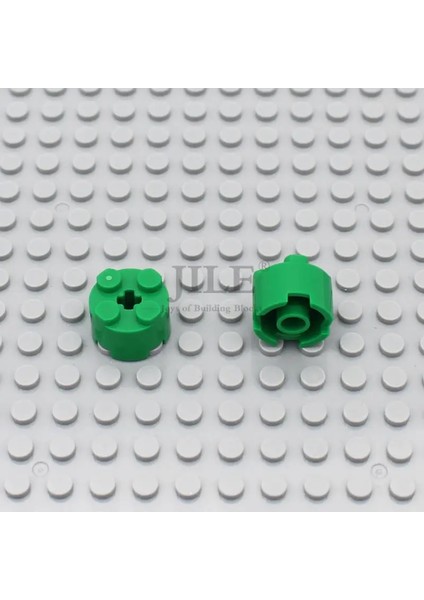 50PCS Moc Tuğla Parçaları 2x2 Yuvarlak Aks Deliği ile 3941 Eğitim Yapı Taşları Uyumlu Inşaat Montajları Diy Oyuncaklar Renk: Yeşil 50PCS (Yurt Dışından)
