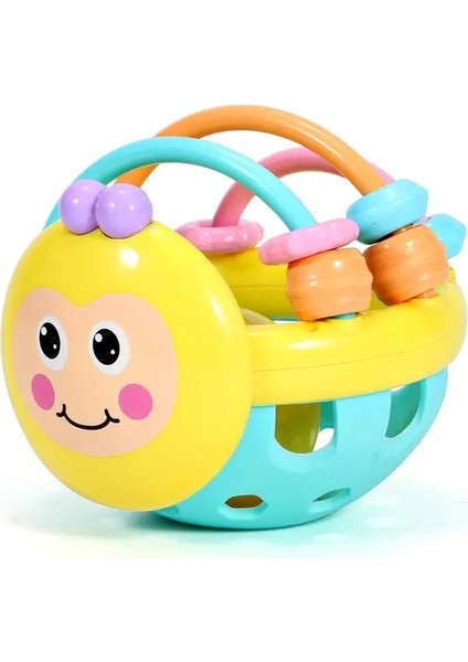 Bebek Montessori Oyuncaklar 0 12 Aylık Duyusal Çıngırak Teether Kavrama Aktivite Geliştirme Oyuncakları Silikon Diş Çıkarma Oyuncakları Bebekler Için Renk: TF266 (Yurt Dışından)